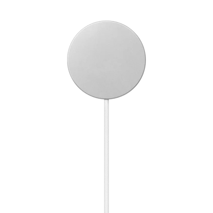 Circular Magnetic Wireless Charging Pad With Integrated USB-C Cable, Portable Inductive Charger For Qi-Enabled Smart Devices