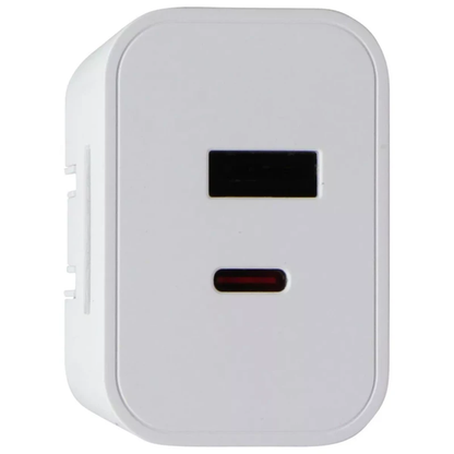 42W Dual Port Wall Power Adapter, Simultaneous Charging Block With USB-C And USB-A Interfaces For Portable Devices