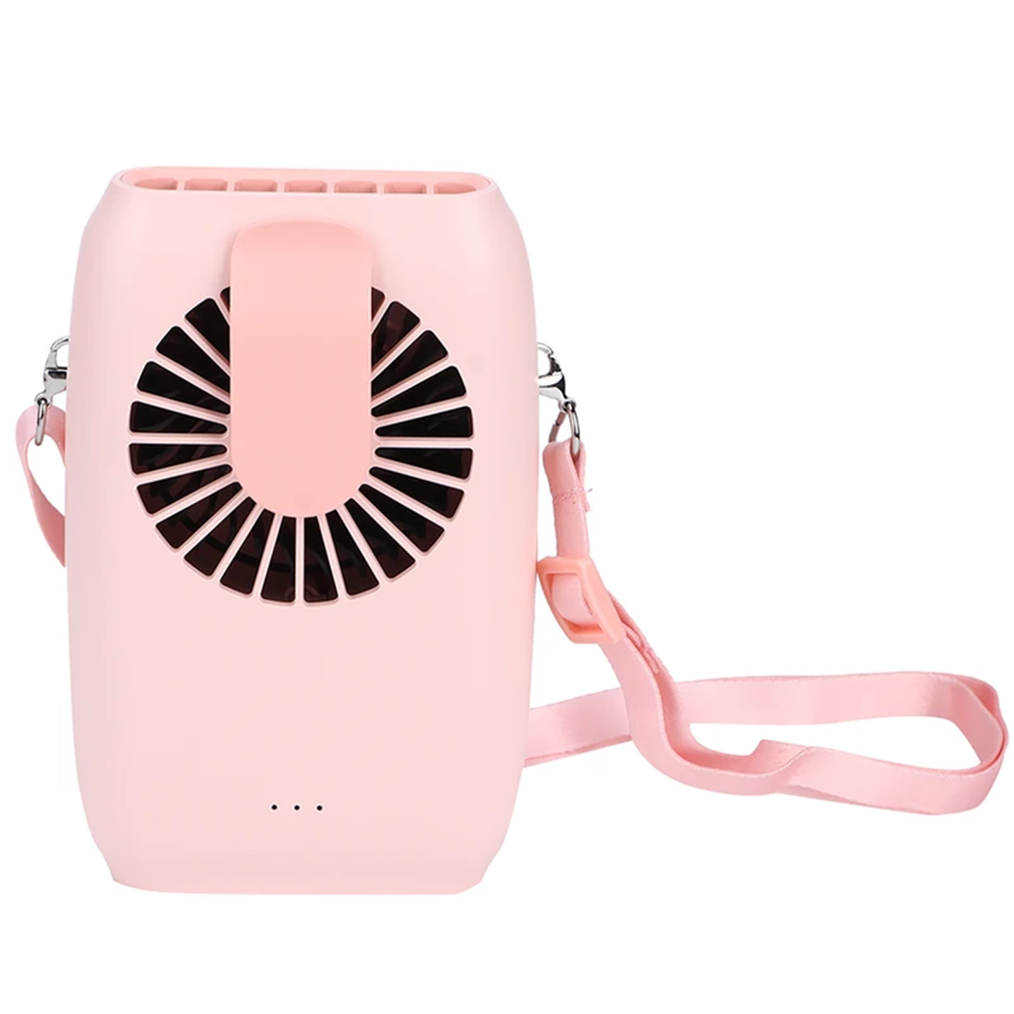 Multi-Mode Wearable Waist Cooling Fan, 3 Adjustable Wind Levels Rechargeable Portable Fan With Stand & Lanyard